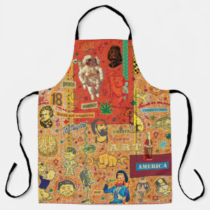 Character Collage-1 All-Over Print Apron