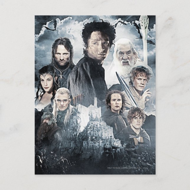 Character Collage 3 Postcard (Front)