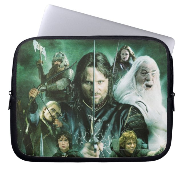 Character Collage Laptop Sleeve (Front)