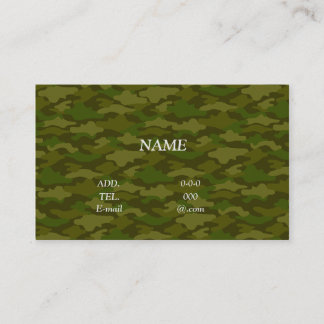Character Custom Camouflage (Khaki) Business Card