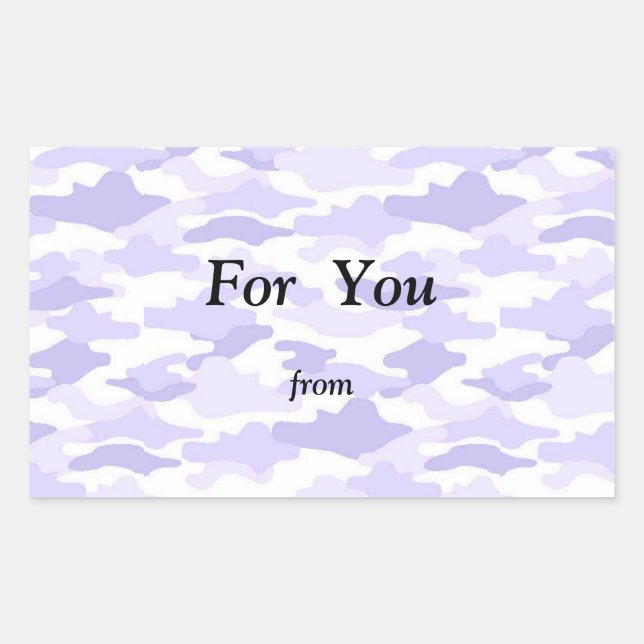 Character Custom Camouflage (Purple) Square Seal (Front)