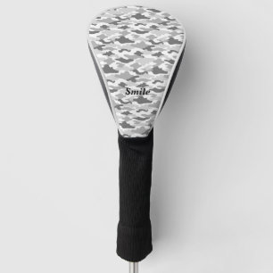 CHARACTER CUSTOM CAMOUFLAGE (WHITE) GOLF HEAD COVE COVER