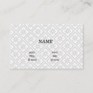 Character Custom Chrysanthemum (White) Business Ca Card