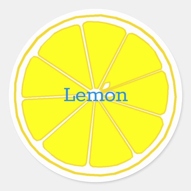 Character Custom Lemon Round Seal (Front)
