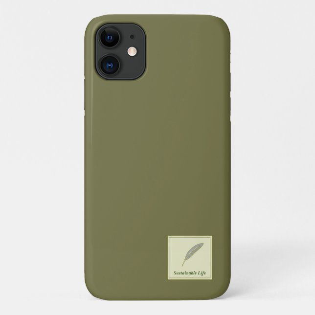 Character Custom Sustainable Life Green Case-Mate  iPhone Case (Back)