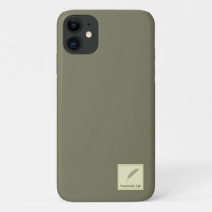 Character Custom Sustainable Life Green iPhone 11 Case