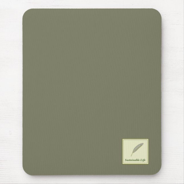 Character Custom Sustainable Life Green Mouse Pad (Front)