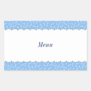 Character Customization Evening Make Up Blue Recta Rectangular Sticker