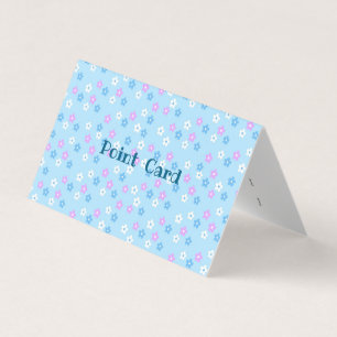 Character Customization Flower Blue Business Card