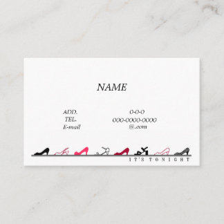 Character customization IT’S TONIGHT business card