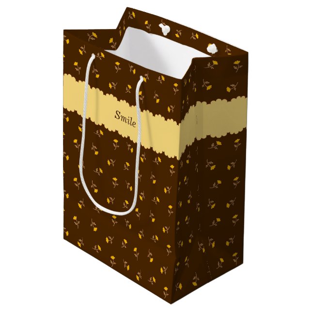 Character Customization Nobara Brown Medium Paper  Gift Bag (Front Angled)