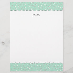 Character Customization Rose Green Letter Head Custom Letterhead