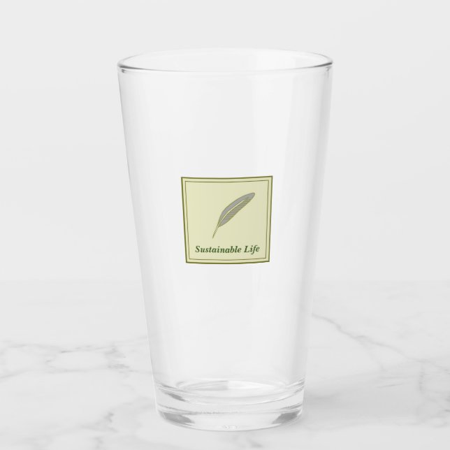 Character Customization Sustainable Life Glass (Front)