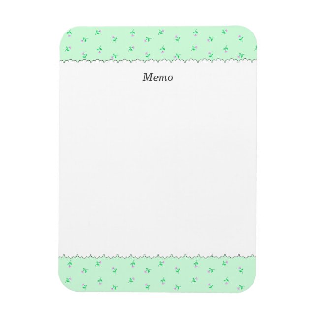 CHARACTER CUSTOMIZATION WILD ROSE MINT GREEN MAGNE MAGNET (Vertical)