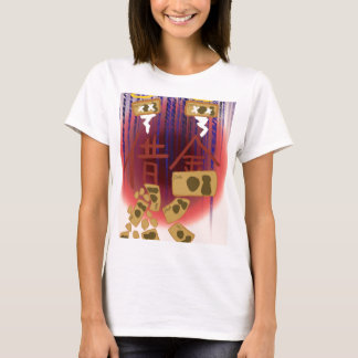 Character Debt Design Background T-Shirt