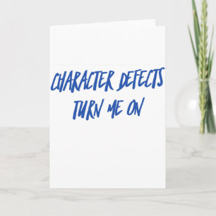Character Defects Recovery Sober Drunk Card