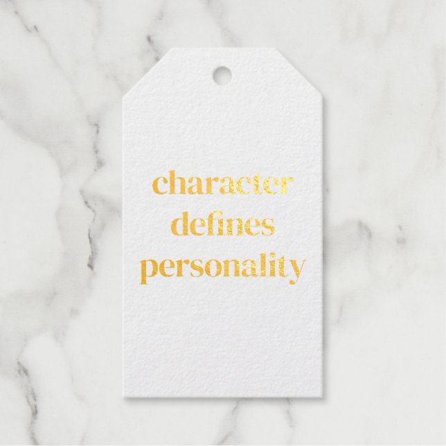 Character Foil Gift Tag (Front)