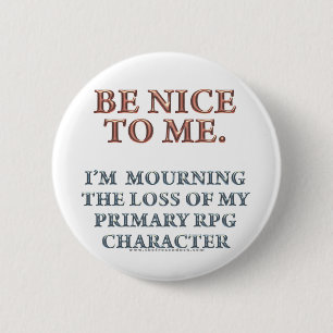 Character Mourning 6 Cm Round Badge