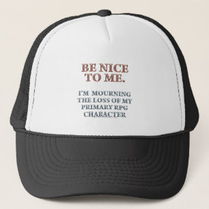 Character Mourning Trucker Hat