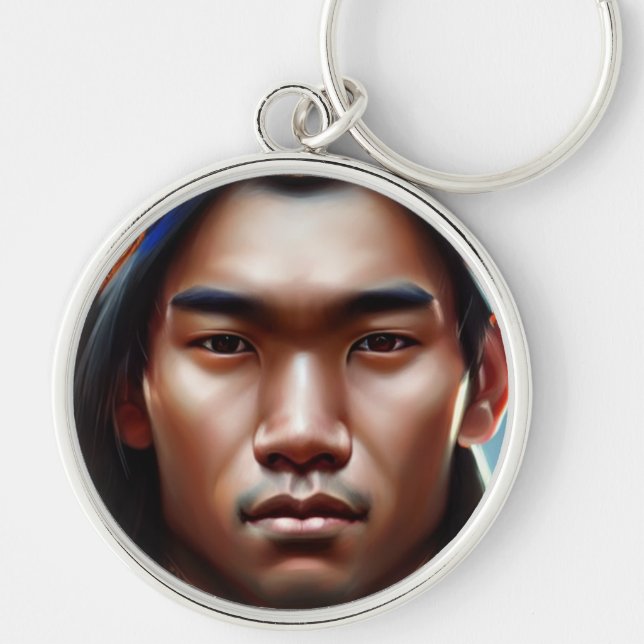 CHARACTER NATIVE MEN KEY RING (Front)