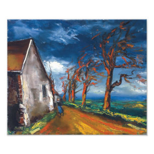 Character on a Village St. Maurice de Vlaminck Photo Print