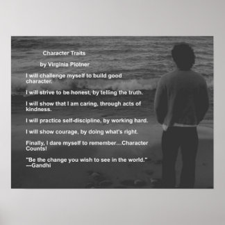 Character Traits by Virginia Plotner Poster