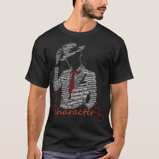 Character Typography Shirt | Gentleman Silhouette