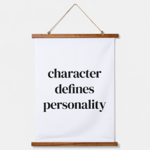 Character Wood Topped Wall Tapestry