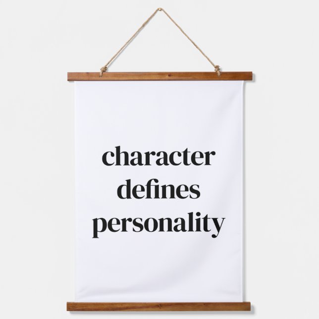 Character Wood Topped Wall Tapestry (Front)