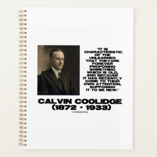 Characteristic Of The Unlearned Old New Coolidge Planner
