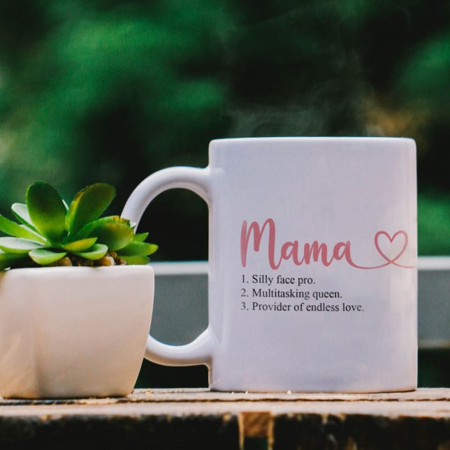 Characteristics of Best Mum Mummy Mothers Day Two-Tone Coffee Mug (Creator Uploaded)