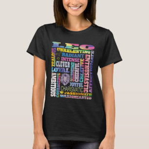 Characteristics of Leo Zodiac Astrology Sign Horos T-Shirt