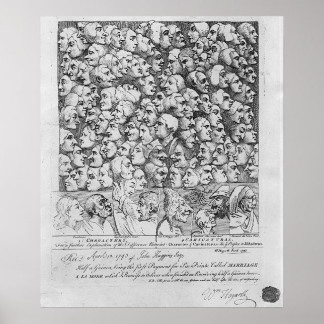 Characters and Caricatures Poster (Front)