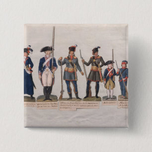 Characters of the French Revolution 15 Cm Square Badge