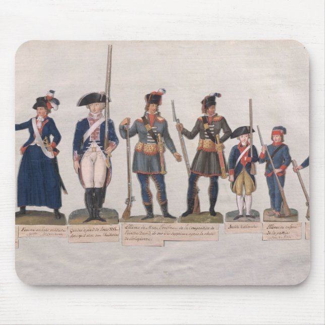 Characters of the French Revolution Mouse Pad (Front)