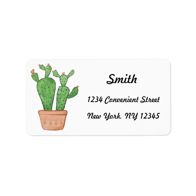 Characters Return Address Label (Front)
