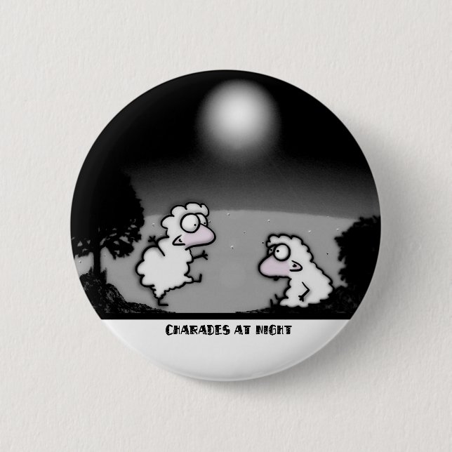Charades at Night 6 Cm Round Badge (Front)