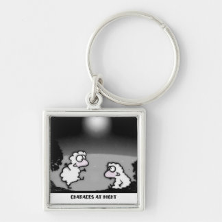 Charades at Night Key Ring