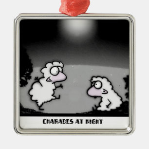 Charades at Night Metal Tree Decoration