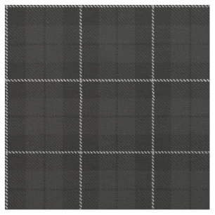 Charchoal grey/black/ w/white stripe plaid fabric