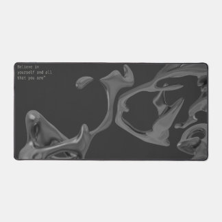 Charcoal Abstract pattern illustration Desk Mat