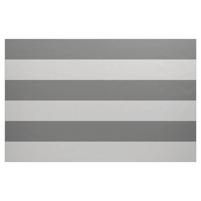 Charcoal and Grey Wide Stripes Large Scale Fabric (Yard)