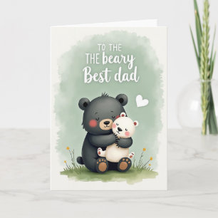 Charcoal Bear Fathers Day Gift Card