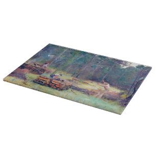 Charcoal Burners Wood Splitters Tom Roberts 1886 Cutting Board