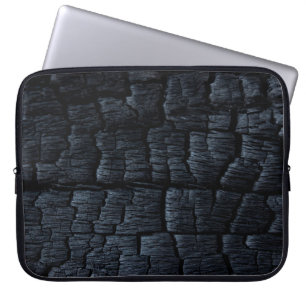 Charcoal coal ash burnt backdrop laptop sleeve