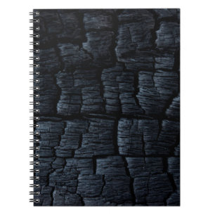 Charcoal coal ash burnt backdrop notebook
