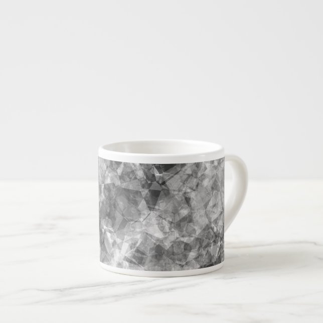 Charcoal Crumpled Texture Espresso Cup (Front Right)
