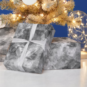 Charcoal Crumpled Texture Wrapping Paper