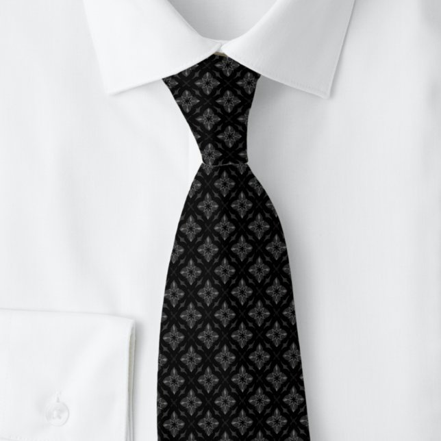 Charcoal Diamond Starburst Tie (Creator Uploaded)