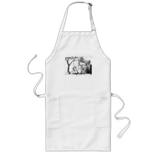 Charcoal Fantasy Long Apron